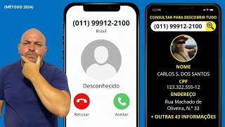 COMO DESCOBRIR O NOME DA PESSOA PELO NUMERO DO CELULAR MÉTODO 2024 🔎📞 [upl. by Leohcin827]