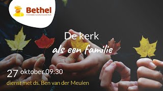 Dienst live vanuit de Bethelkerk  27 oktober 2024 [upl. by Otrebmal]