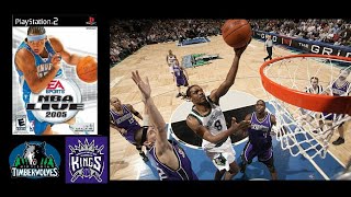 Kings vs Timberwolves  NBA Live 2005 [upl. by Martina]