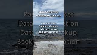 a Basic MariaDB Synology Tutorial [upl. by Obocaj]