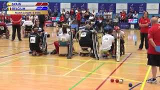 Boccia Europeans 2015  BC3 Pairs Final  Belgium v Spain [upl. by Klara]