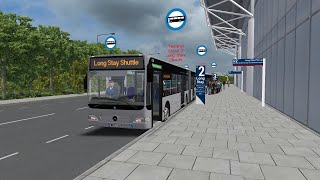 OMSI 2Linia Long Stay Shuttle do Long Stay Shuttle Mercedes Ciatro O530 Bristol Airport [upl. by Rhyne]