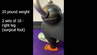 gym while transitioning from partial to full weight bearing after foot surgery [upl. by Lielos]