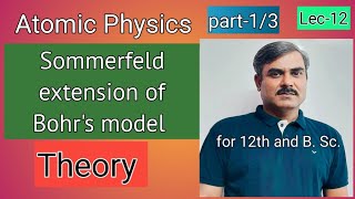 Sommerfeld extension of Bohrs model 12thphysics graduationphysics atomicmodel part1 [upl. by Lam]