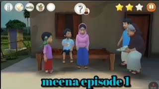 meena cartoon episode 1 2024 gamemeena cartoon episode 1 [upl. by Leciram]