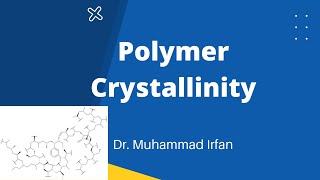 Polymer Crystallization  Hindi [upl. by Jedidiah]