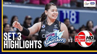 CREAMLINE vs CIGNAL  SET 3 HIGHLIGHTS  2024 PVL INVITATIONAL CONFERENCE  September 9 2024 [upl. by Ahsatsana]