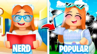 MY BEST FRIEND WENT FROM NERD TO POPULAR IN ROBLOX BROOKHAVEN [upl. by Htiek]