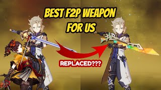 Flute of Ezpitzal R5 vs Cinnabar Spindle R5 Damage Comparison Best Weapon for Albedo and Chiori [upl. by Ainslee]