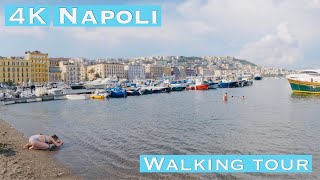 Walking tour Napoli Mergellina  Porto di Mergellina 2023 🇮🇹 Italy 4k UHD [upl. by Fife]