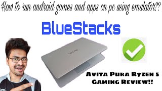 How to play android games on PC for free  Freefire Gameplay in Avita Pura Ryzen 5 [upl. by Sonja96]