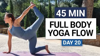 45 Min Full Body Yoga Flow  Day 20  30 Day Yoga Challenge [upl. by Gow]