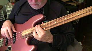 Demo of Fretless Jazz Bass  Burgundy Mist [upl. by Nirrok]