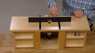 ShopMade MicroAdjustable Router Table Fence [upl. by Issak]