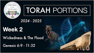 Torah Portion Week 2  Genesis 69  1132 Noah  Flood  Wickedness 2024  2025 [upl. by Haliek]