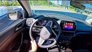 NEW Volkswagen TCross 2024 15 TSI 150hp 0100 POV Test Drive 2087 Joe Black [upl. by Amikay872]