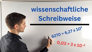 Wissenschaftliche Schreibweise Zehnerpotenzen sehr große Zahlen [upl. by Vin431]