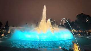 RCCL Ultimate World Cruise Lima Peru Magic Water Circuit Fountain [upl. by Attelrahs]