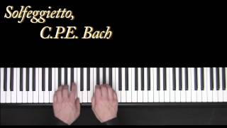 Solfeggietto  CPE Bach  piano  Frederic Bernachon [upl. by Lilly]