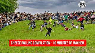 Cheese Rolling Compilation  10 minutes of mayhem [upl. by Nosak671]