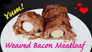 How to Create amp Bake a Weaved Bacon Meatloaf  Baking  Cooking Food Homemade [upl. by Jenelle]