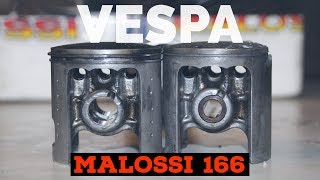 vespa MALOSSI 166cc cylinder  1995  FMPguides [upl. by Liamaj]