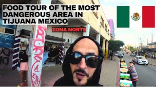 ULTIMATE MEXICAN STREET FOOD tour in the most DANGEROUS part of Tijuana Mexico 🇲🇽 [upl. by Vergil]