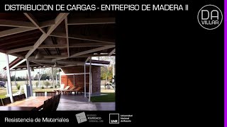 Distribución de Cargas  Entrepiso de madera y pórtico  Práctica  IPS UNR 10 [upl. by Valda]