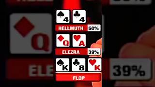 Hellmuth Battles Elezra  Poker Pros Go At It 😳 shorts [upl. by Wilen]