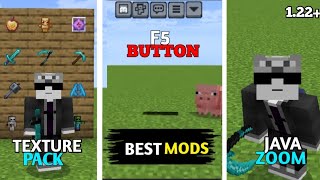 I Found The BEST Mods For Minecraft MCPE to Java Edition  Minecraft 122 [upl. by Esertap]