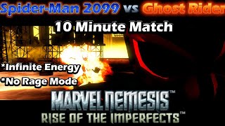 SpiderMan 2099 vs Ghost Rider Midnight Suns  Marvel Nemesis Rise of The Imperfects [upl. by Oinolopa]