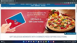 How to Use Dominos Gift Card 2022  Redeem Dominos eVouchers [upl. by Anaeg]