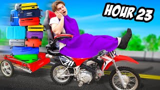 Riding My Dirtbike For 24 Hours [upl. by Sedlik550]