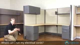 How To Run Electrical Cords in Your Cubicle [upl. by Alledi]