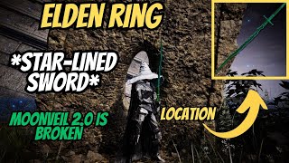 ELDEN RING  StarLined Sword Location  guide OP katana intdex weapon [upl. by Acinok]