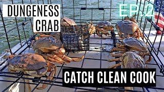 DUNGENESS CRAB Catch Clean Cook Episode 2 [upl. by Notsuj]