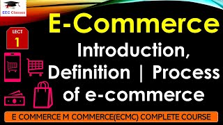 L1 ECommerce Introduction Definition  Process of ecommerce  ECMC Lectures in Hindi [upl. by Nihi119]