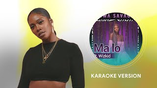 TIWA SAVAGE FT WIZKID  MALO KARAOKE VERSION [upl. by Sherrard]