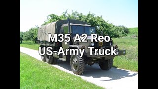 M35 A2 Reo Truck 2 12to US Army Truck Multi Fuel Engine Brutal Sound Standard LKW US Army [upl. by Abbi]