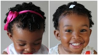 Cute Hairstyle for Toddlers  Natural Hairstyle for Kids [upl. by Dragelin]