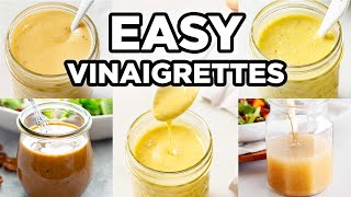 5 Easy Vinaigrette Recipes  Salad Dressing Recipes by MOMables [upl. by Atiuqehc]