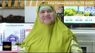 Kata Mamah Dedeh tentang TV AZAN [upl. by Vitoria]