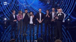 La classifica dei concorrenti della prima serata  Sanremo Giovani 20122018 [upl. by Einahteb]