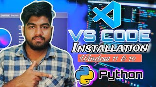 How to install visual studio code  windows 11 and 10  Run python code in Vscode  ArpitVirus [upl. by Idden5]