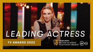 Jodie Comer accepts the Lead Actress award  Virgin Media BAFTA TV Awards 2022 [upl. by Nanny369]