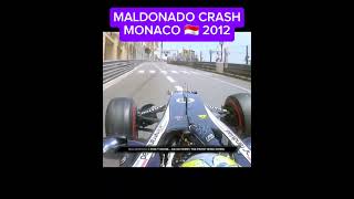 MALDONADO CRASH MONACO 🇲🇨 2012  f1onboard v8 formula1 automobile [upl. by Marcellus]