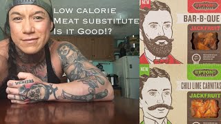 Low Calorie Low Carb Vegan Meat Substitute  Uptons BBQ and Chili Lime Jackfruit [upl. by Abixah]