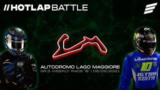 HOTLAP BATTLE  IGTSHPajci VS IGTSHSzotyi42x  Weekly Race B  Lago Maggiore Gr3 [upl. by Zinnes]