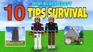 10 TIPS SURVIVAL DI MINI BLOCK CRAFT [upl. by Astiram]