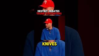 Destiny Debates Trump Supporters On Gun Control destinydebate destiny dgg politicsdebate [upl. by Russi803]